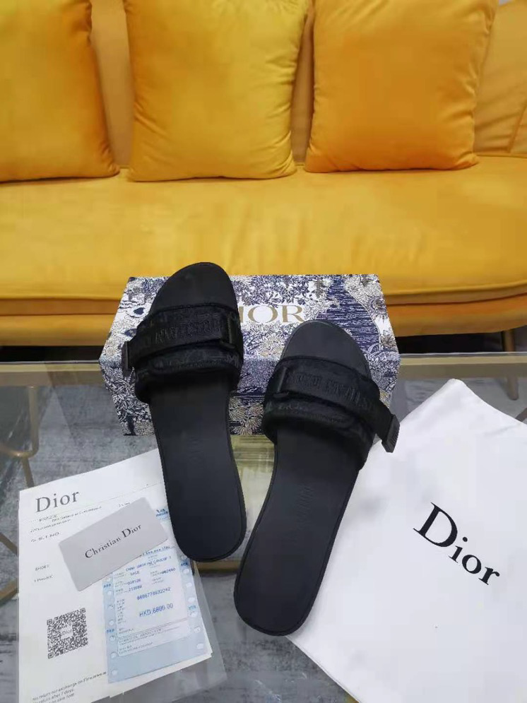 DIOR Alpha Sandal Beige And Black Dior Oblique Jacquard