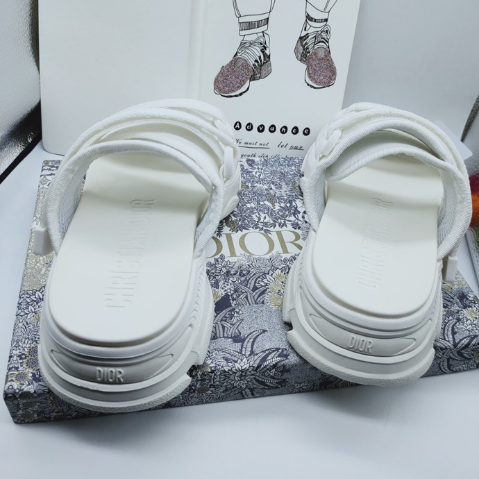 DIOR Dioract Slide White Lambskin