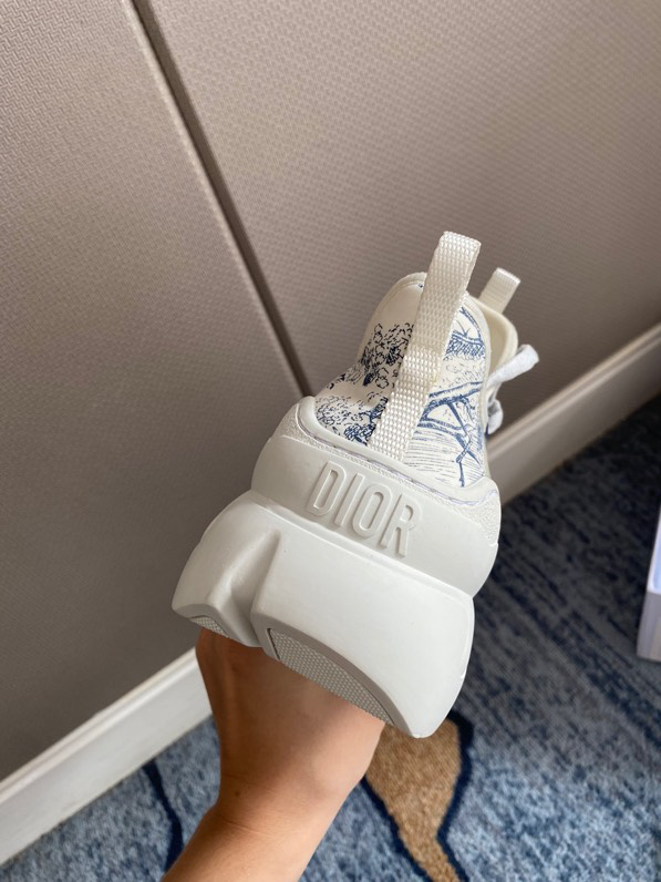 Dior D-Connect Sneaker Deep Blue Toile de Jouy Technical Fabric