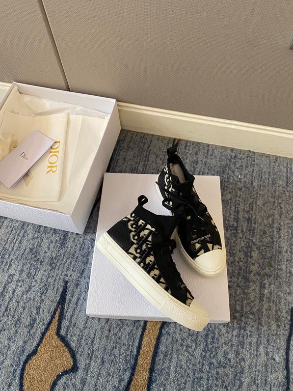 Walk'n'Dior Sneaker Nude Macrocannage Technical Mesh