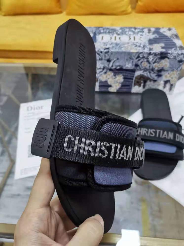 (Women) Dior Dway Slide 'Black Grey' KCQ209LLE_S75K - KCQ209LLE_S75K