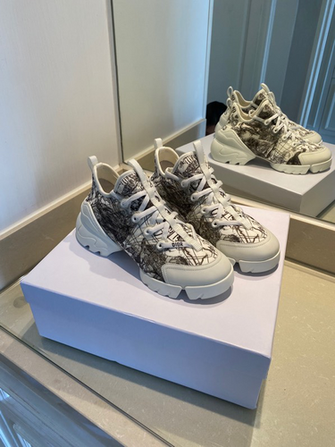 Dior Women's White and Grey Trainers