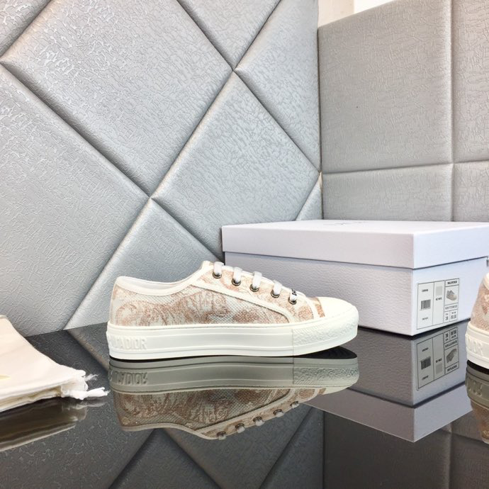DIOR - Walk'N'Dior Sneaker White Cotton Canvas