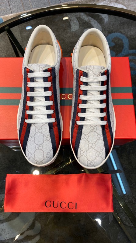 Gucci2024 New Breathable Board Shoes White
