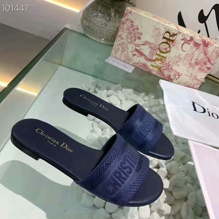(Women) Dior Dway Slide 'Black Grey'