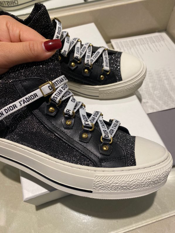 DIOR - Walk'N'Dior Sneaker Black Macrocannage Technical Mesh