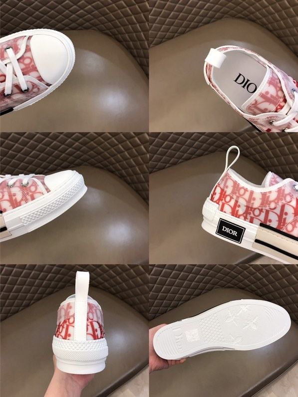 Dior B23 Low Orange Oblique Canvas