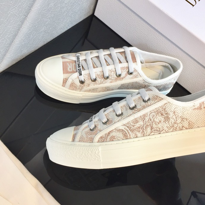 DIOR - Walk'N'Dior Sneaker White Cotton Canvas