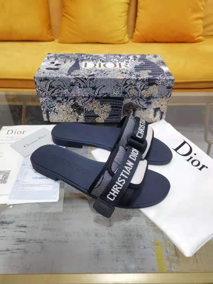 CHRISTIAN DIOR DIO(R)EVOLUTION SLIDE SANDALS
