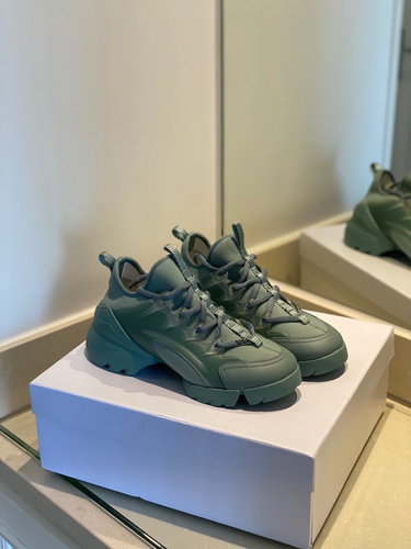 CHRISTIAN DIOR D-Connect Neoprene Blue Water Grey Chunky Sneakers