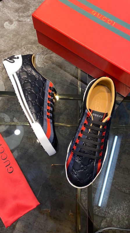 Gucci2024 New Breathable Board Shoes Black