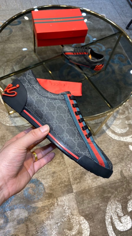 Gucci2024 New Breathable Board Shoes Black