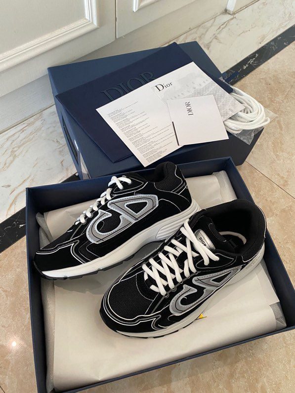 B30 Sneaker Black Mesh and Technical Fabric | DIOR