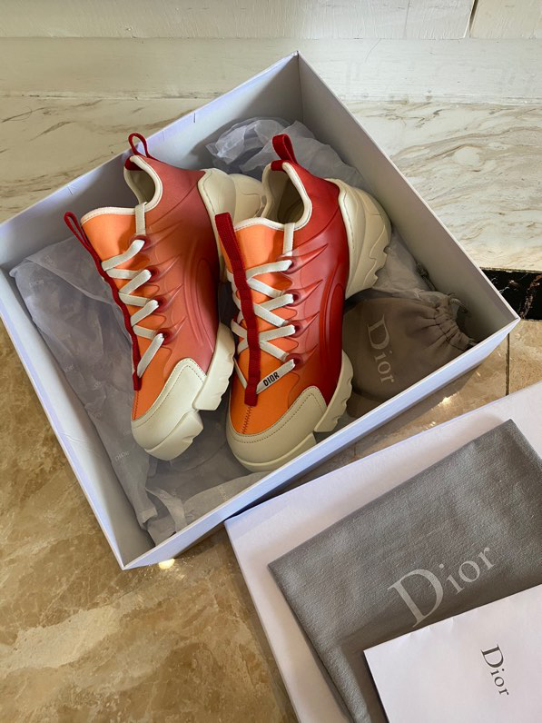 CHRISTIAN DIOR Neoprene Rubber Womens D-Connect Sneakers Ombre