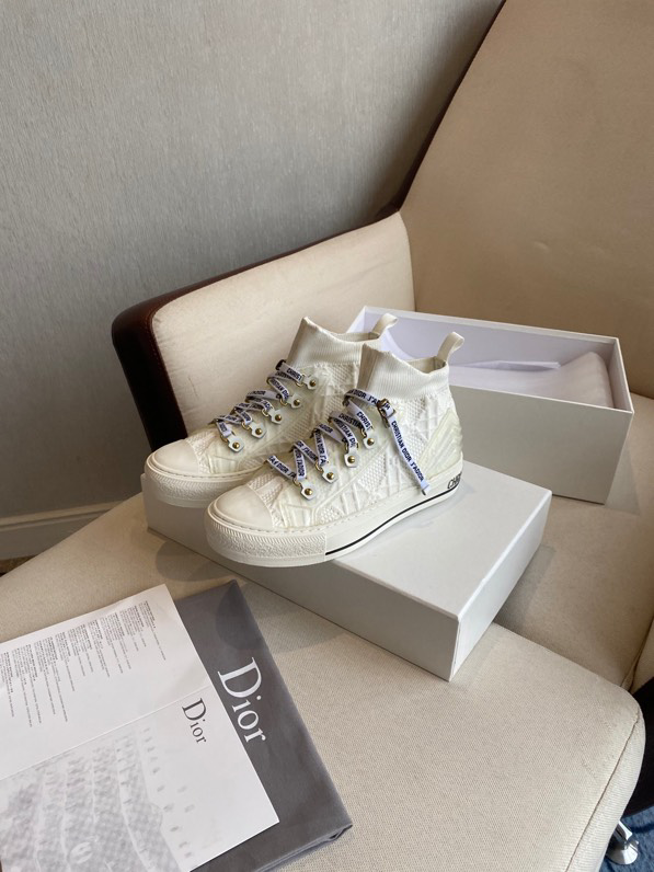 Walk'n'Dior Sneaker Nude Macrocannage Technical Mesh