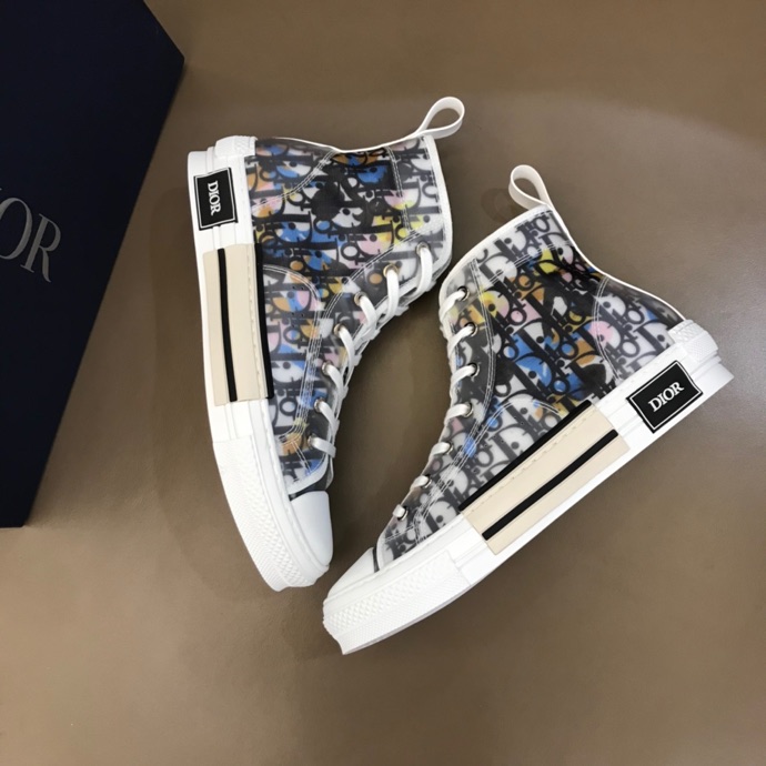 Dior B23 High Top Alex Foxton CD35 Canvas Shoes