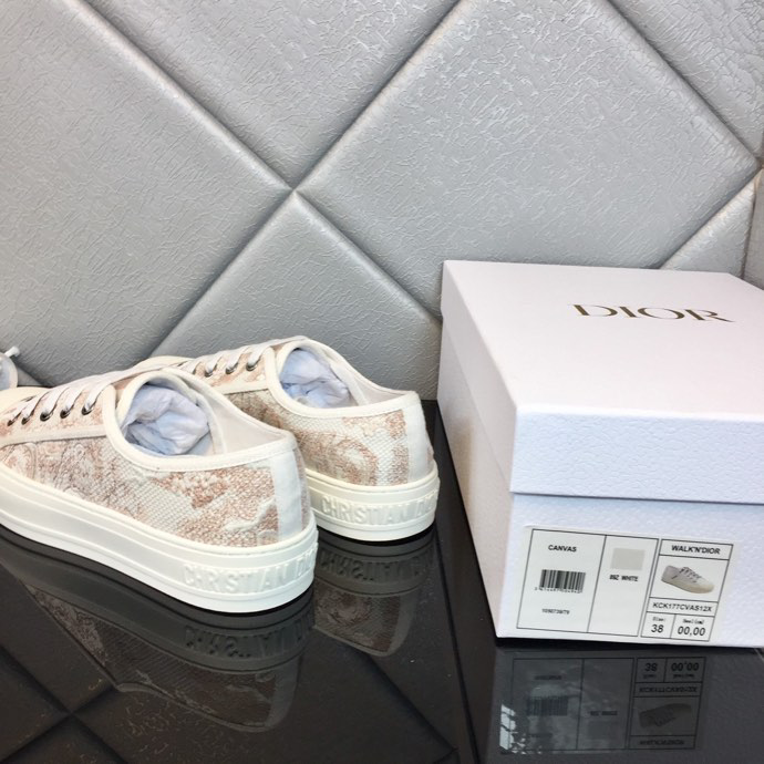 DIOR - Walk'N'Dior Sneaker White Cotton Canvas