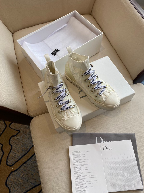 Walk'n'Dior Sneaker Nude Macrocannage Technical Mesh