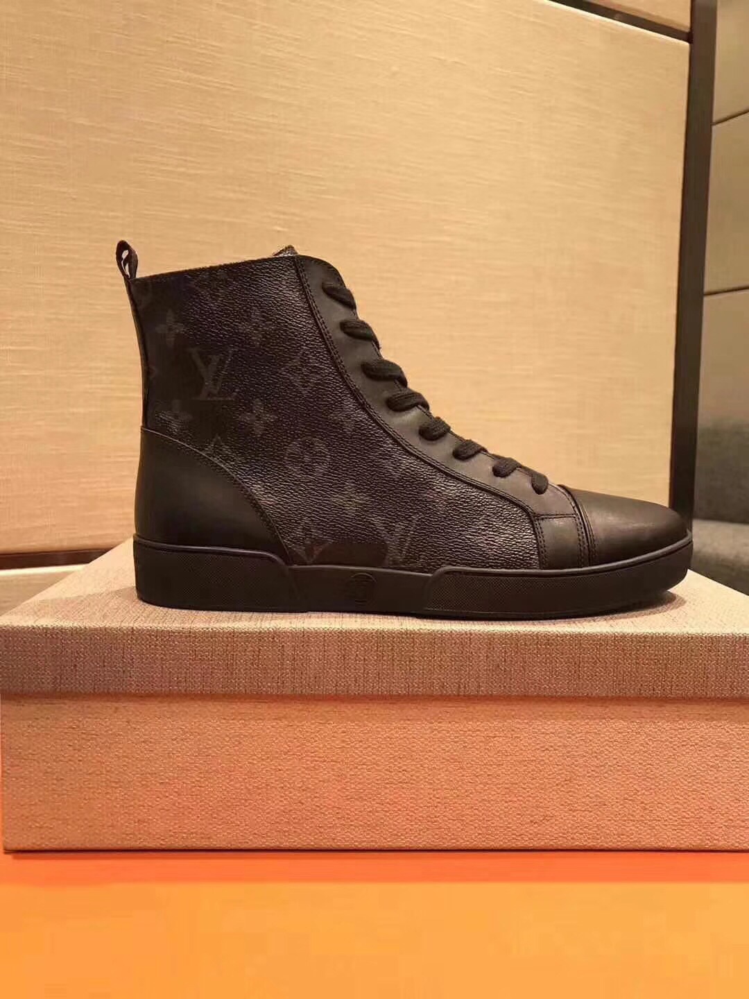 Louis Vuitton Match-Up Sneaker Boot Black