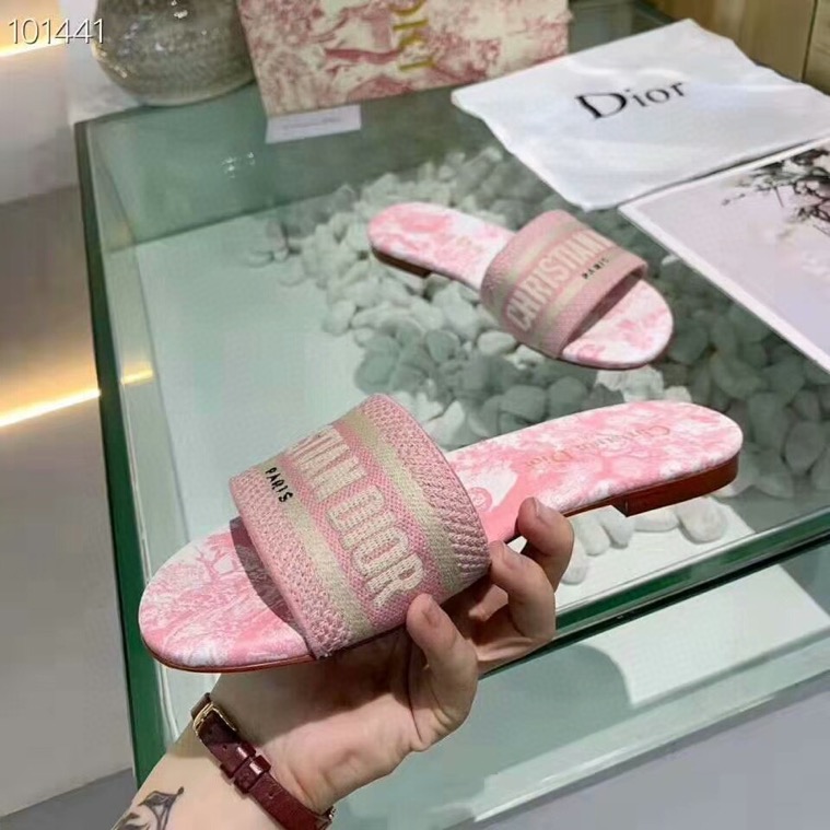 Christian Dior Sandals Pink and Gold