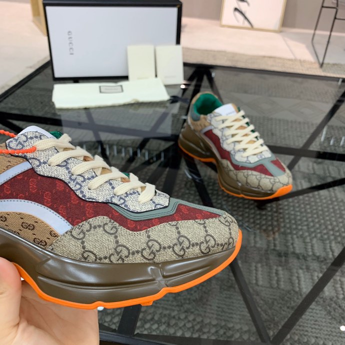 Gucci GG Rhytoni  Brown red gray