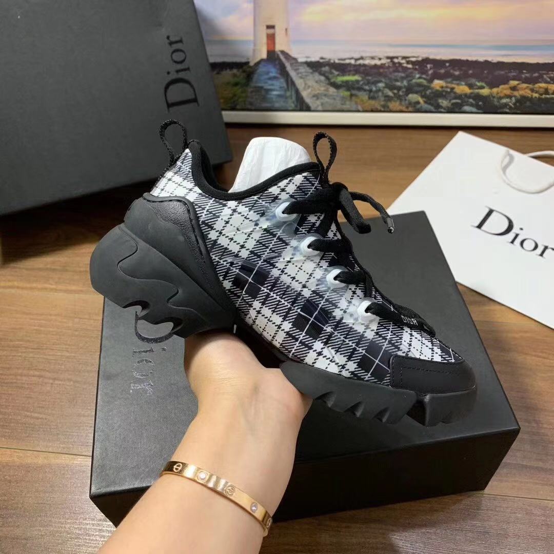 Dior B28 Beige and Black Dior Oblique Jacquard and Black Rubber High