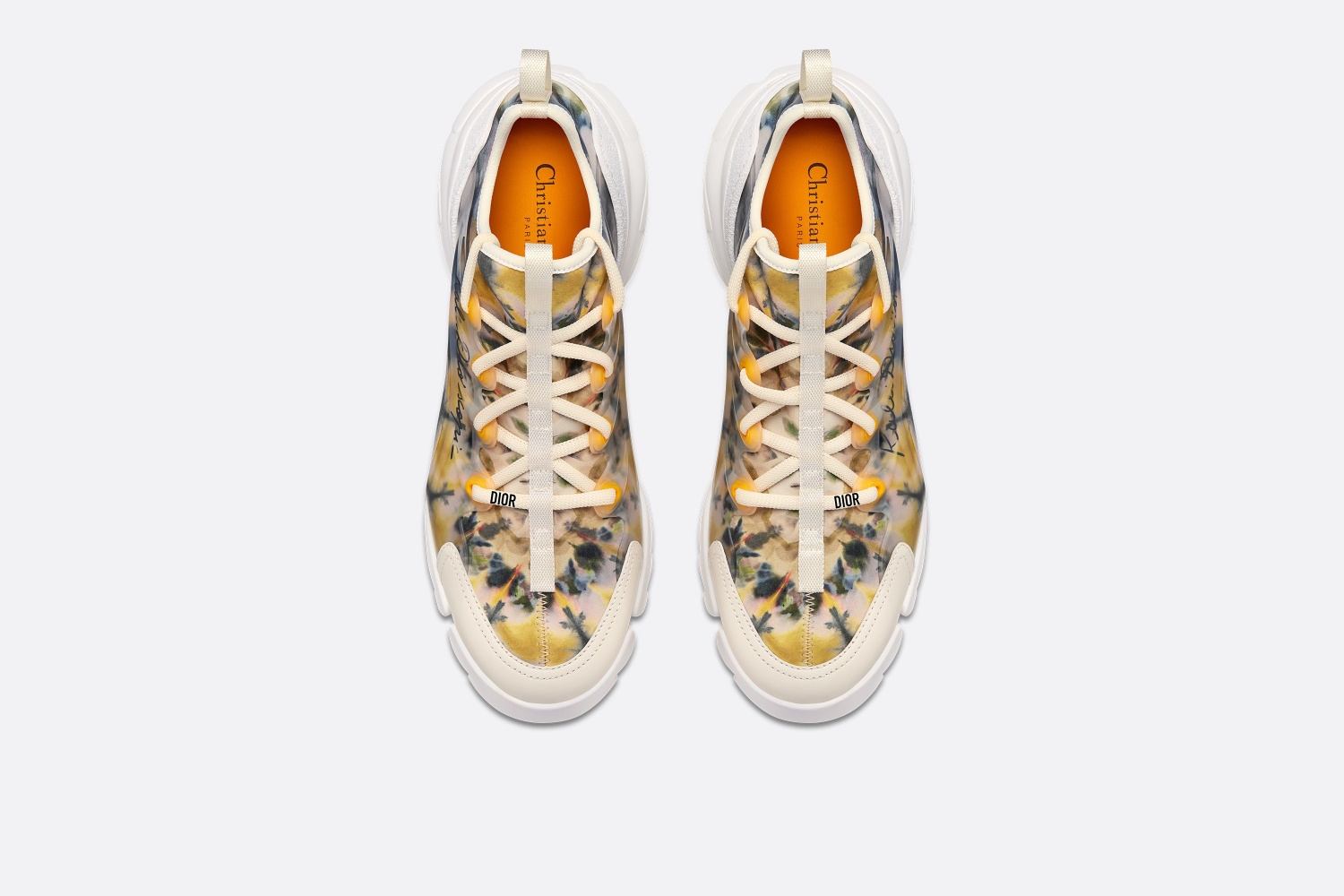 Christian Dior D-Connect 'Kaleidiorscope' Chunky Sneakers - Yellow Sneakers, Shoes