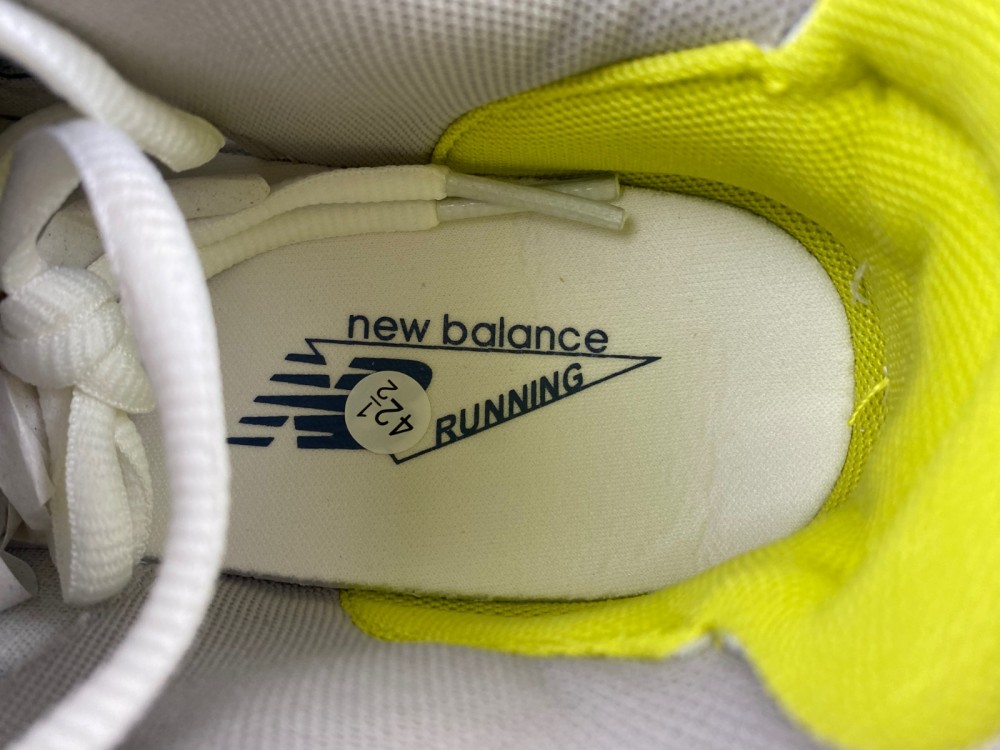 New Balance White & Blue 1000 Sneakers