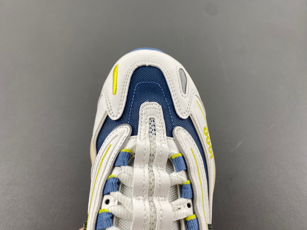 New Balance White & Blue 1000 Sneakers