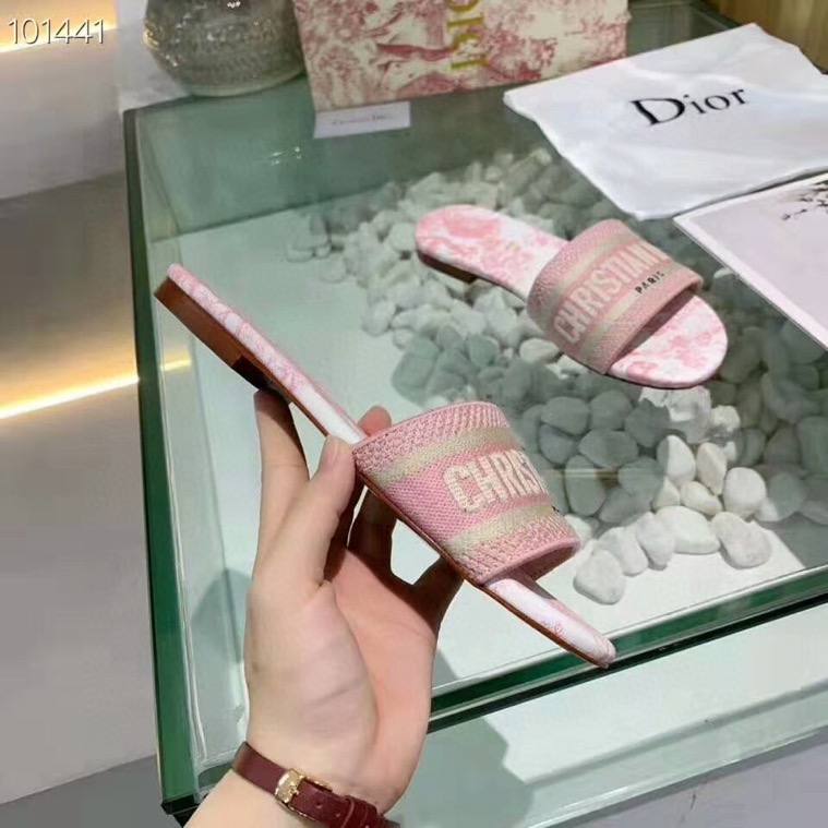 Christian Dior Sandals Pink and Gold