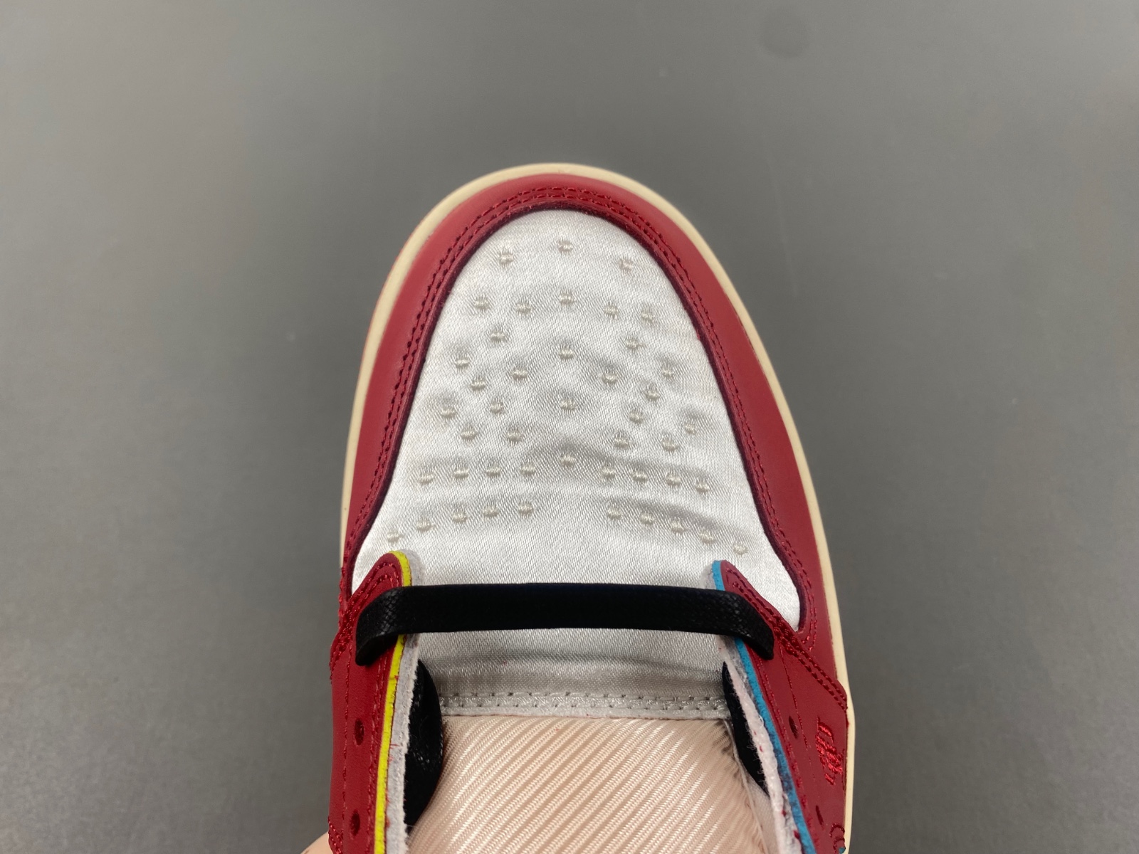 Air Jordan 1 Low OG x Trophy Room Sail and Varsity Red