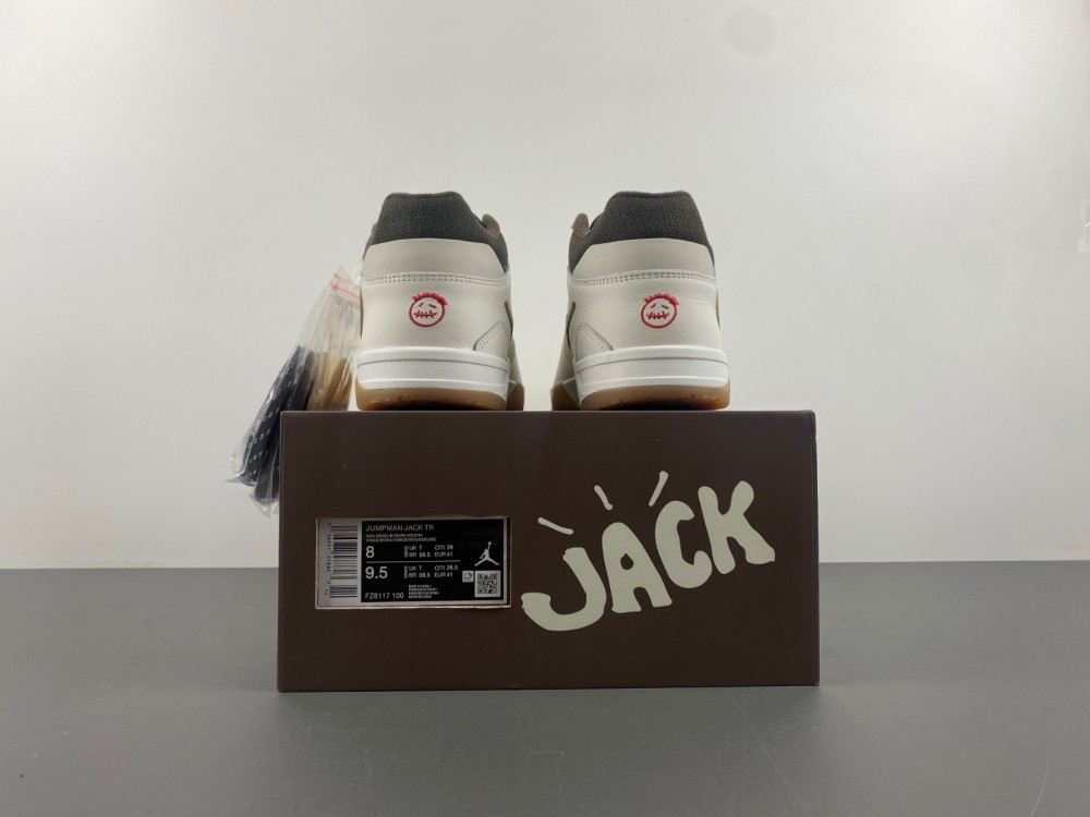 Travis Scott x Jordan Cut The Check New inverted hook White brown burnt yellow FZ8117-100