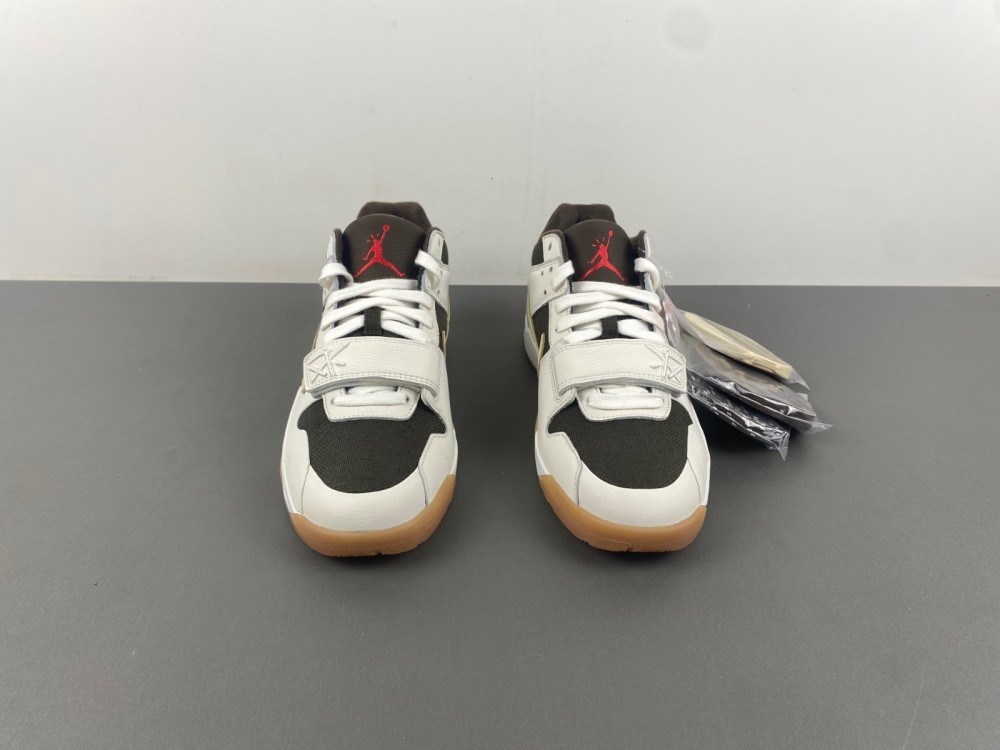 Travis Scott x Jordan Cut The Check New inverted hook White brown burnt yellow FZ8117-100