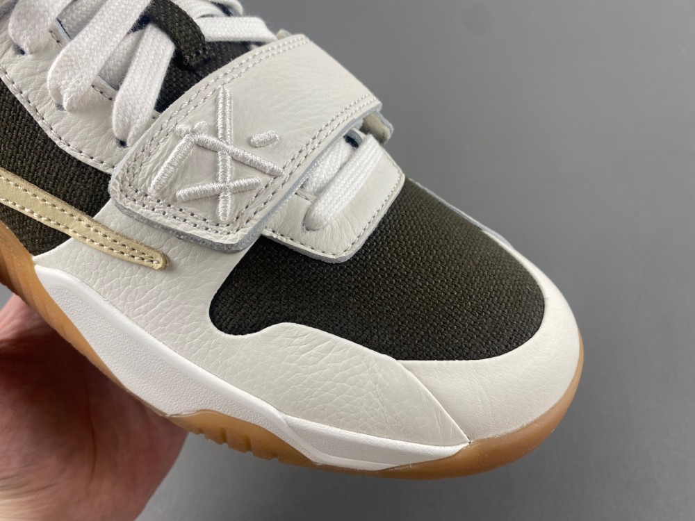 Travis Scott x Jordan Cut The Check New inverted hook White brown burnt yellow FZ8117-100