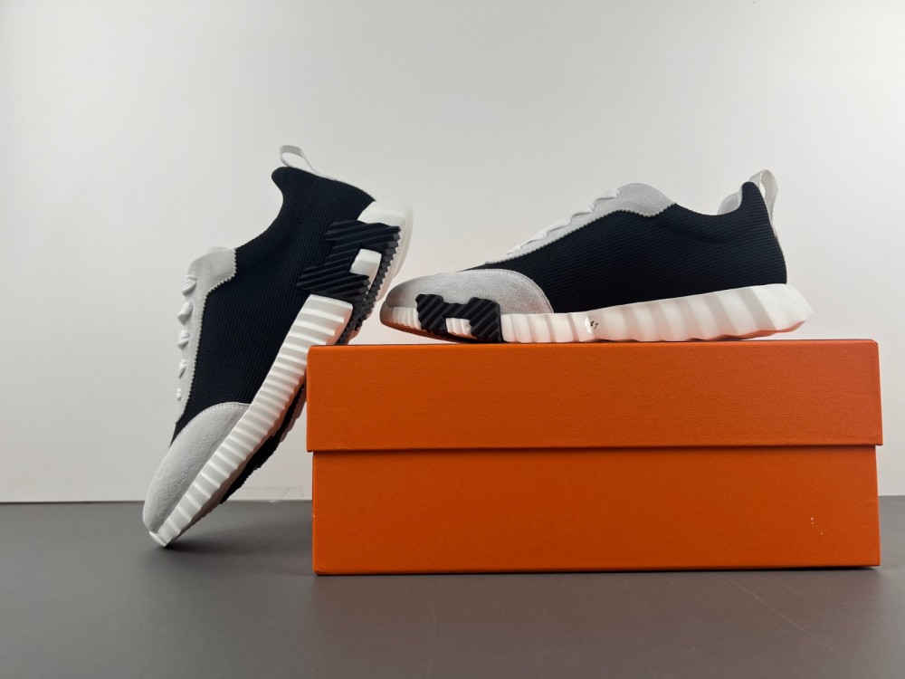 Hermes Paris Bouncing Sneaker Black & White