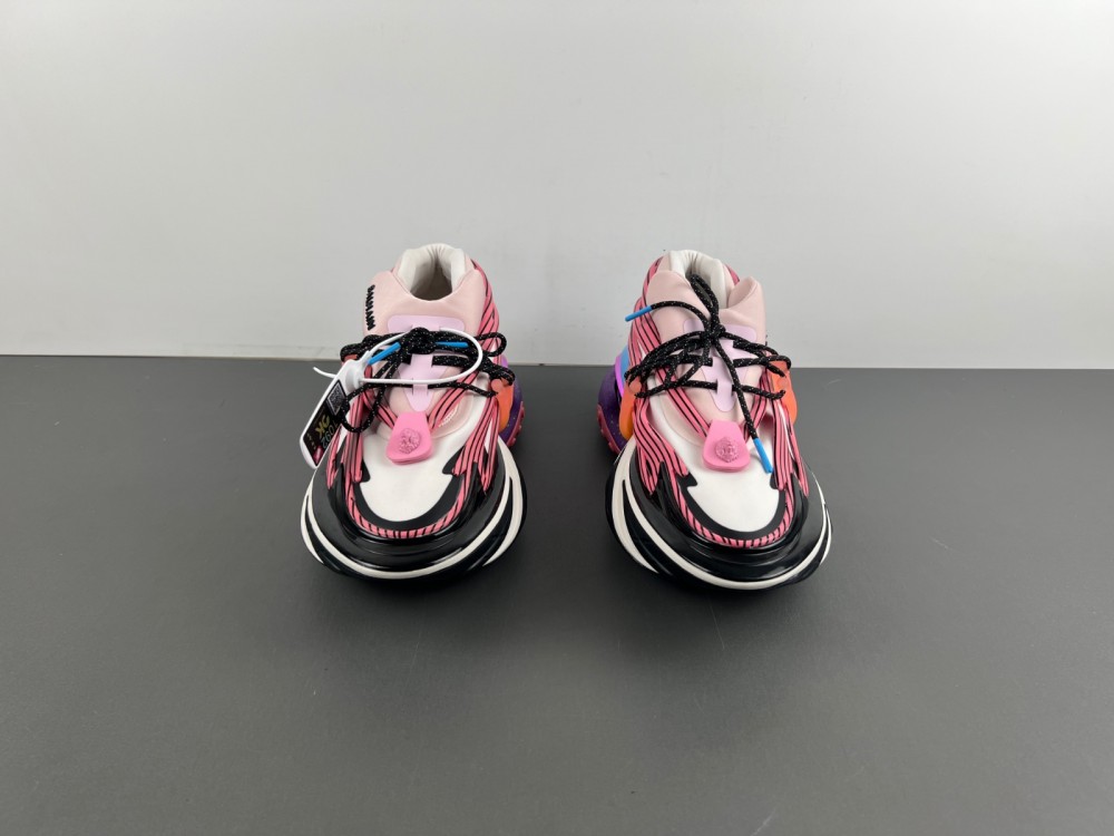 Balmain Unicorn Sneakers In Multicolor Nylon