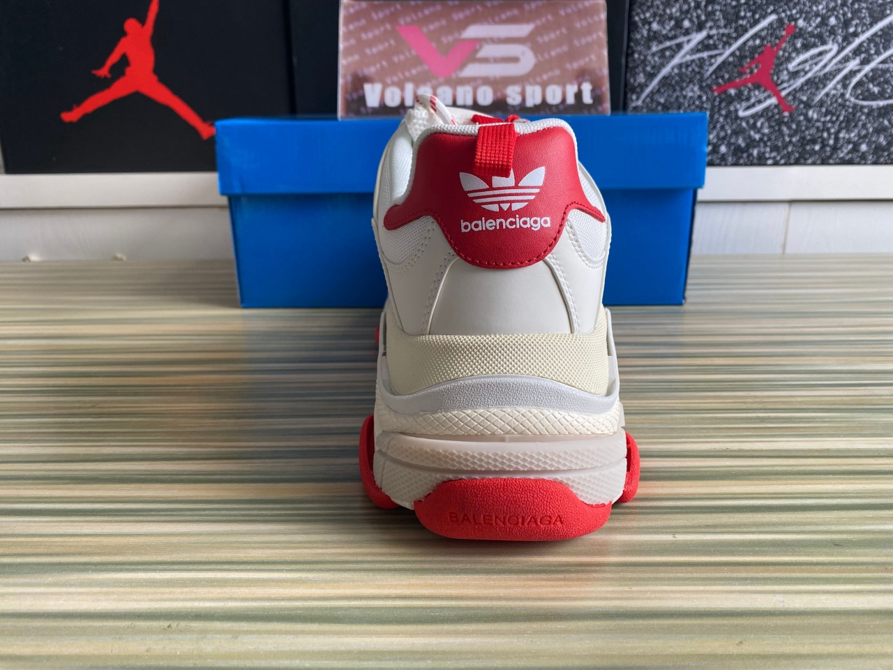 Balenciaga x adidas Triple S White Red