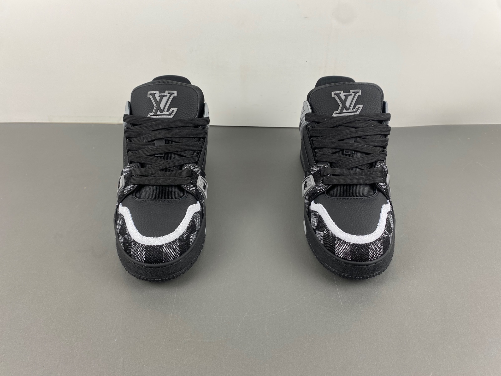 Louis Vuitton LV trainer Black and white check