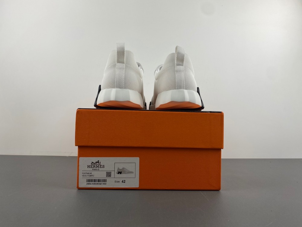 Hermes Bouncing Sneaker White Black Z854-H202934Z H02