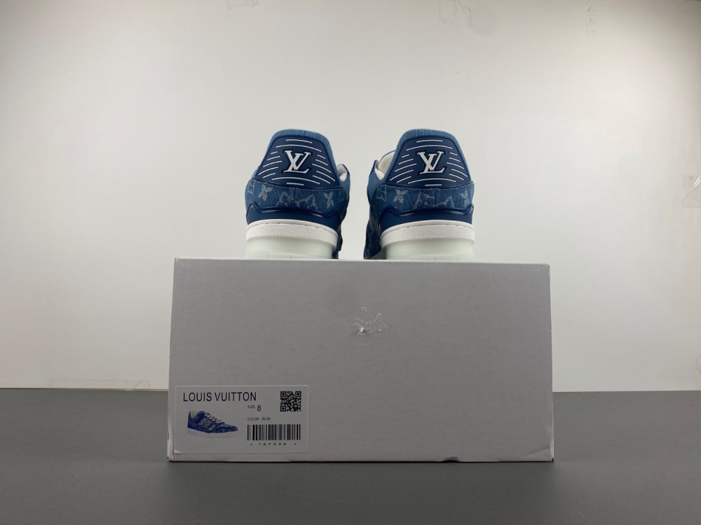 Louis Vuitton LV trainer Blue White