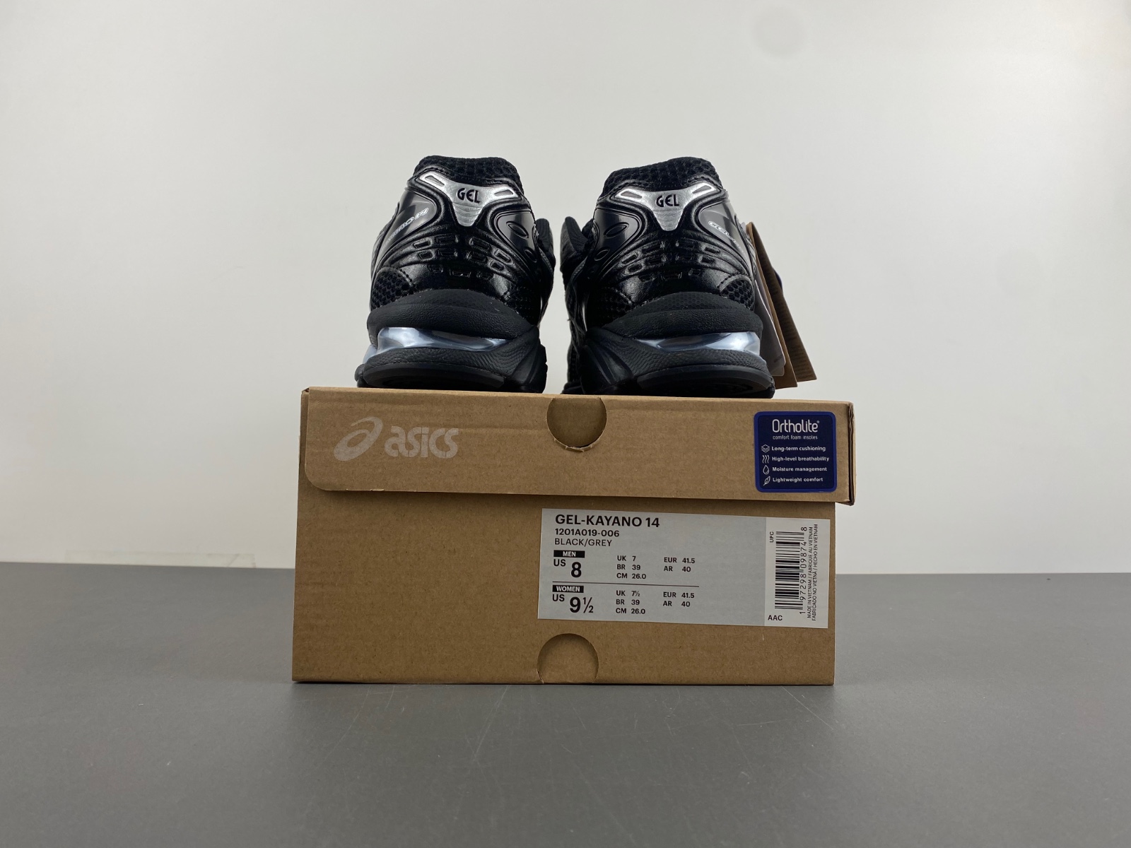ASICS GEL-KAYANO BLACK/GREY 1201A019-006