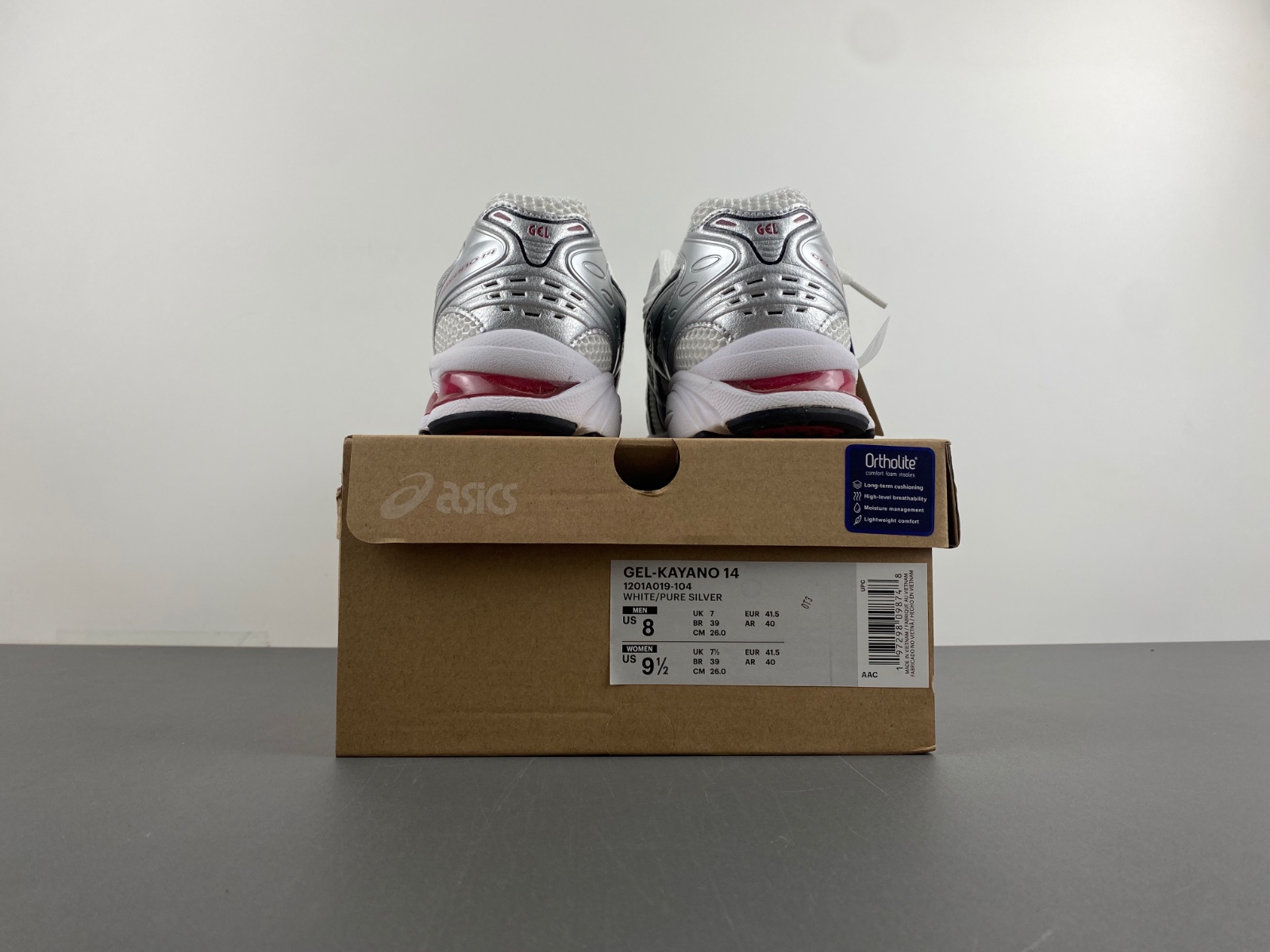 ASICS Gel-Kayano 14 WHITE/PURE SILVER 1201A019-104