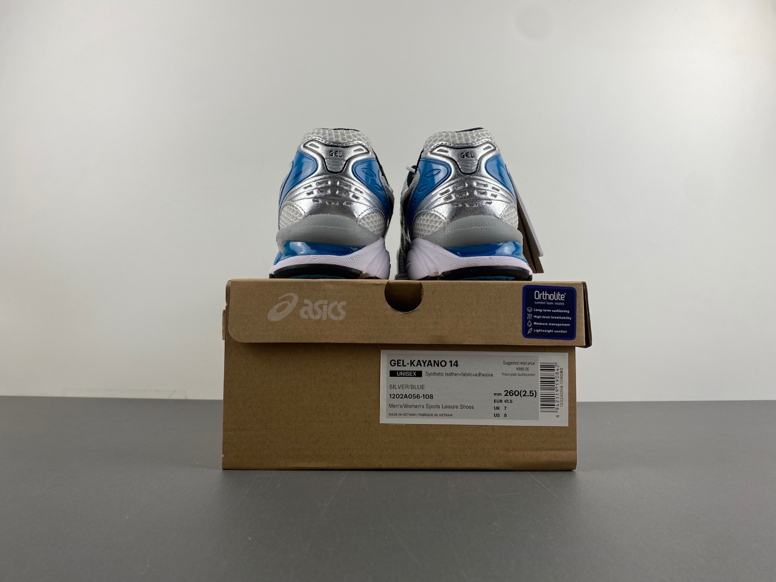 ASICS Gel-Kayano 14 SILVER/BLUE 1202A056-108