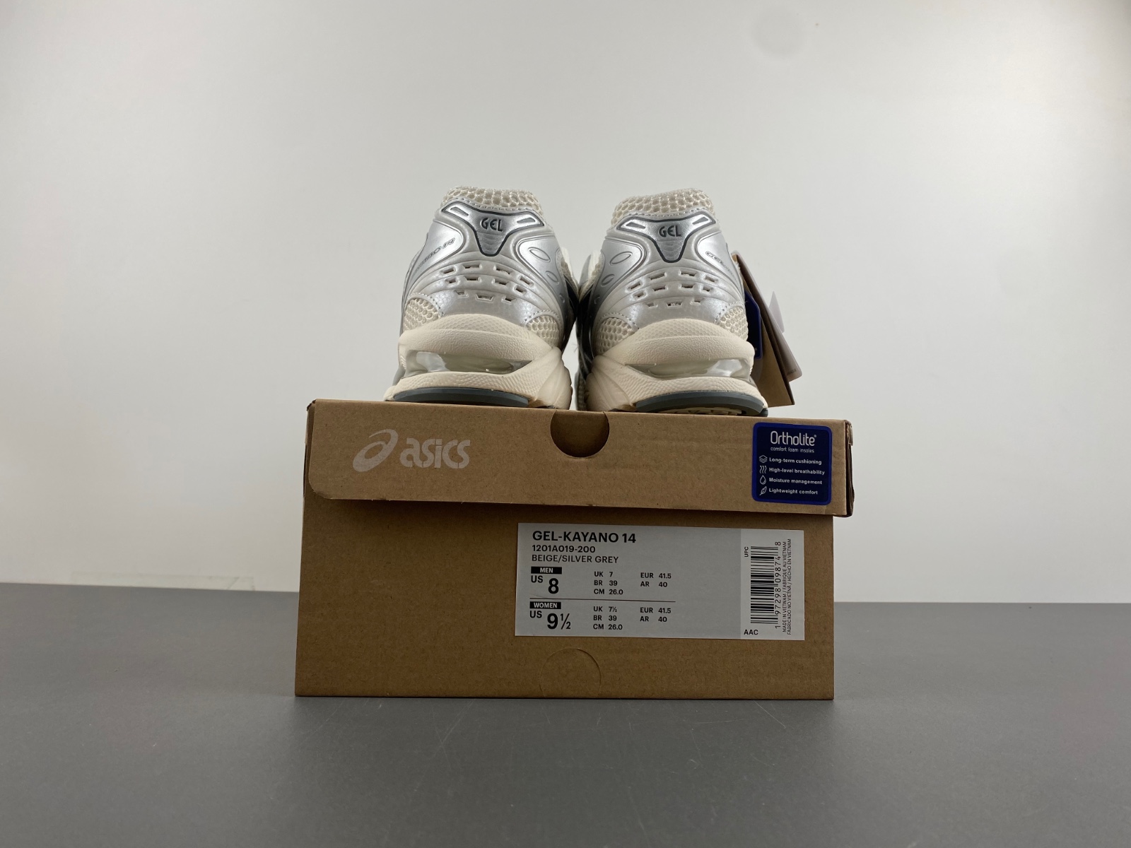 ASICS Gel-Kayano 14 BEIGE/SILVER GREY 1201A019-200