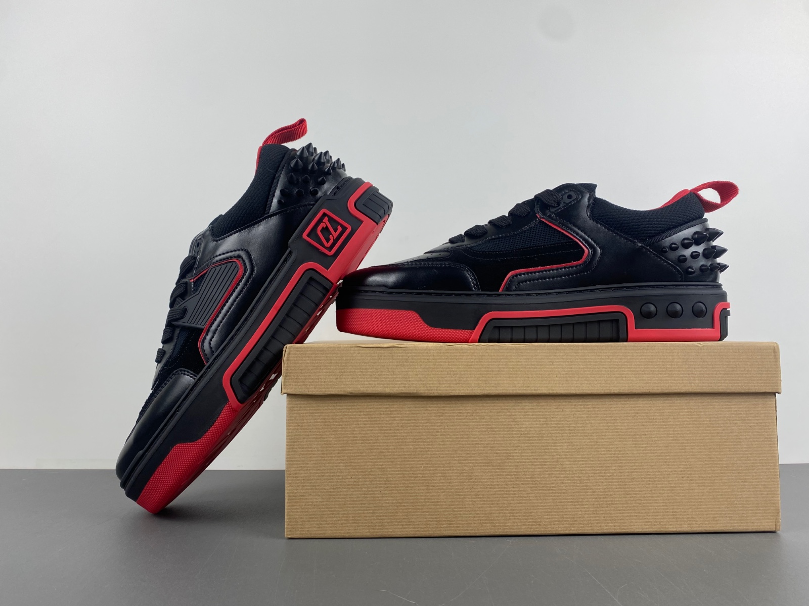 Christian Louboutin Men's Astroloubi CL Monogram Low-Top Sneakers