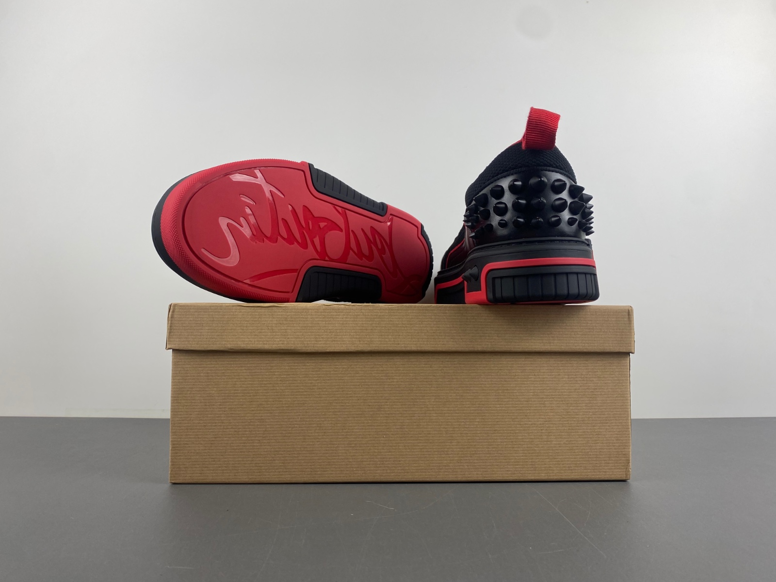 Christian Louboutin Men's Astroloubi CL Monogram Low-Top Sneakers