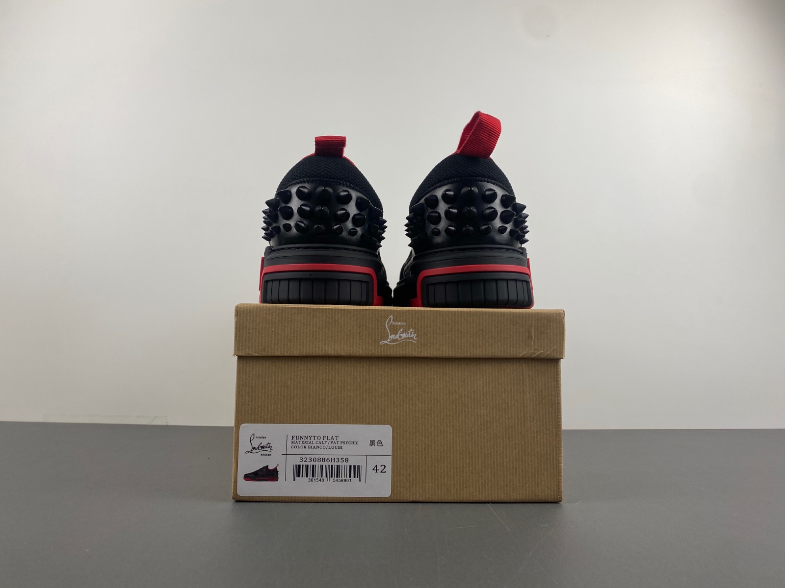 Christian Louboutin Men's Astroloubi CL Monogram Low-Top Sneakers