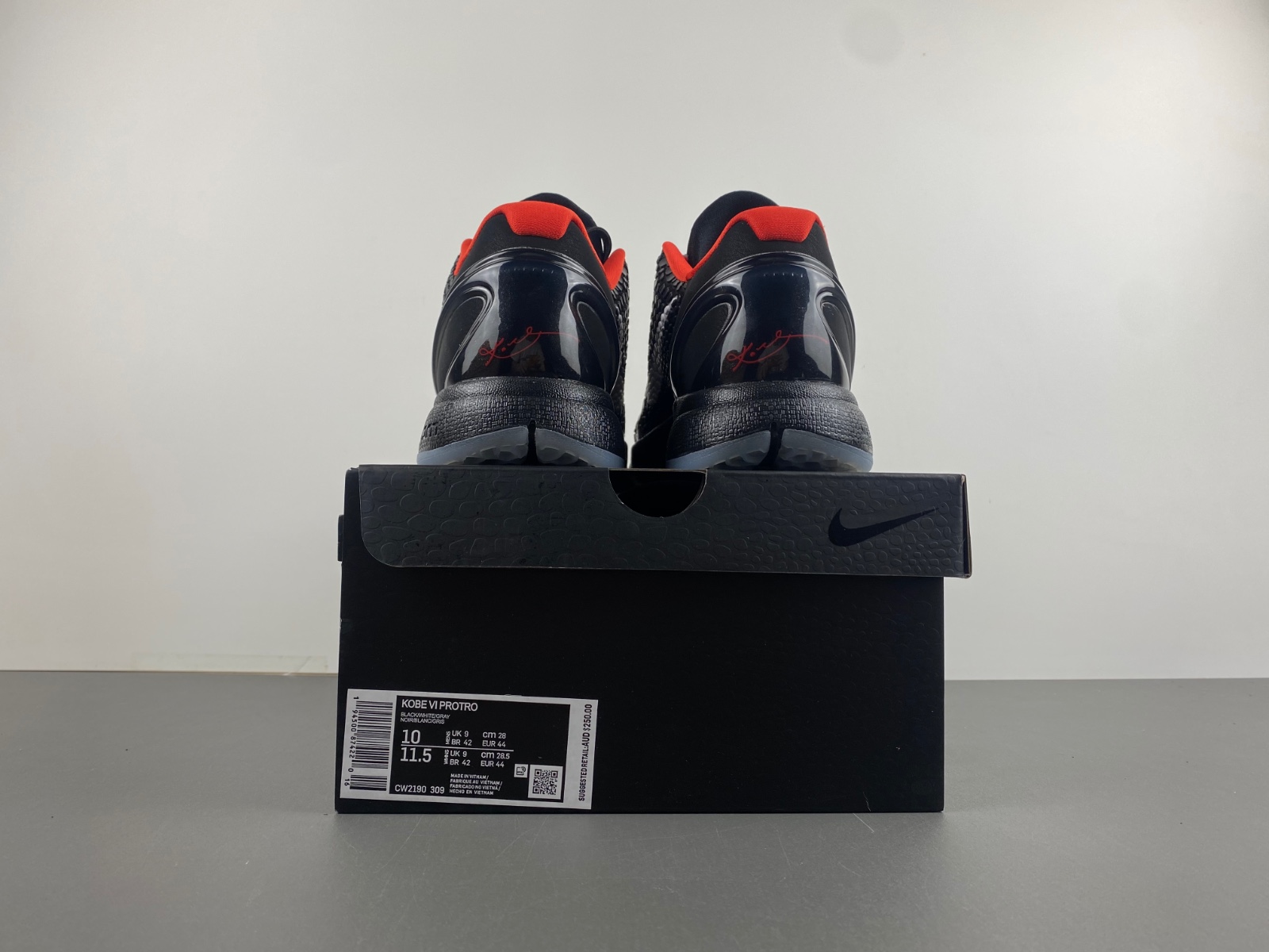 Kobe 6 Protro Black Red CW2190-309
