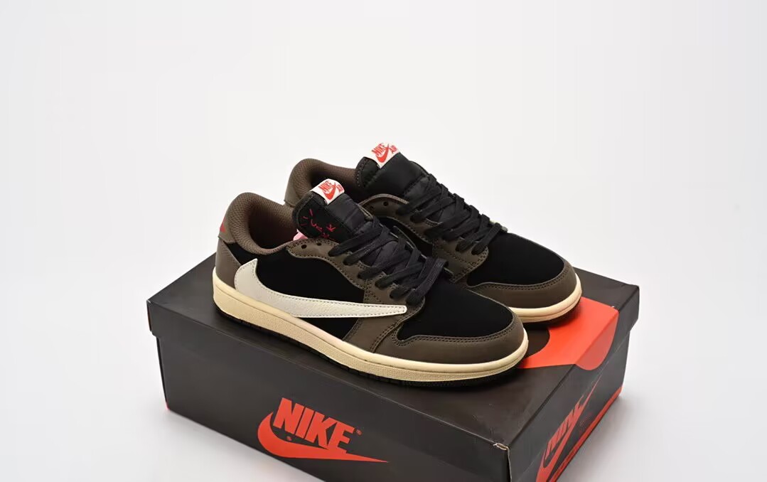 fraent design x travis scottx air 1low og sblackgreen toe“1 dm7866-001