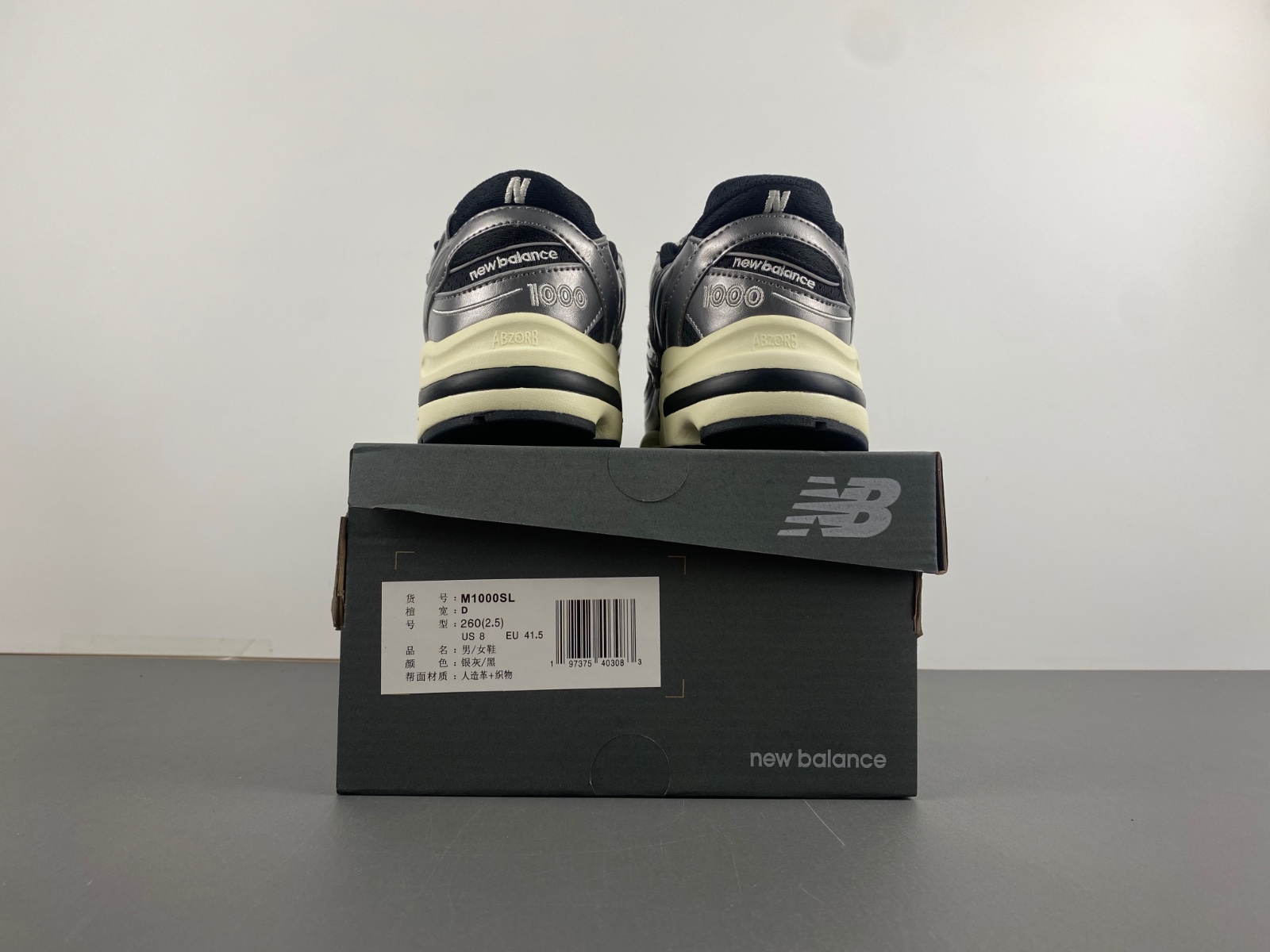 New Balance 1000 Silver Metallic / Black M1000SL